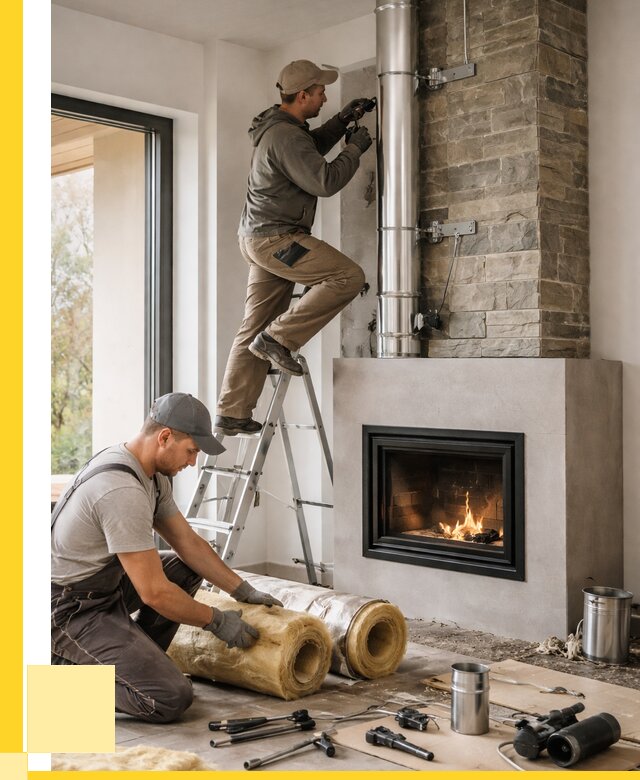 Монтаж дымоходов для каминов в Конаково от 15206 р. ЭриданКнк