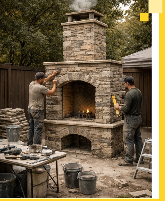 Проектирование и установка уличных каминов в Конаково