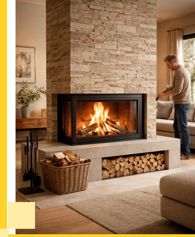 Дровяной камин под ключ в Конаково от 202740 р. | ЭриданКнк