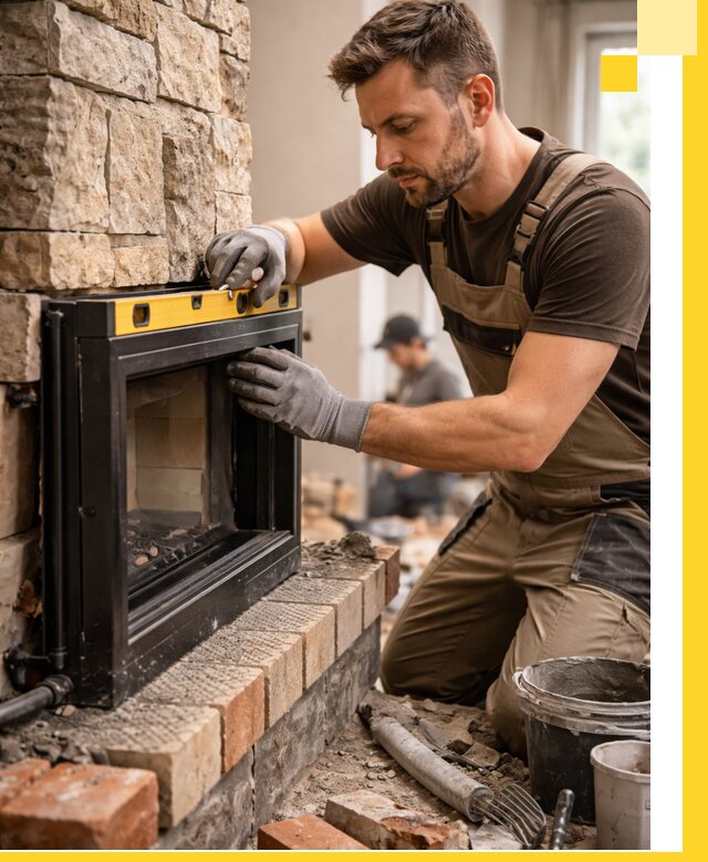 Дровяные камины под ключ в Конаково: монтаж, обустройство