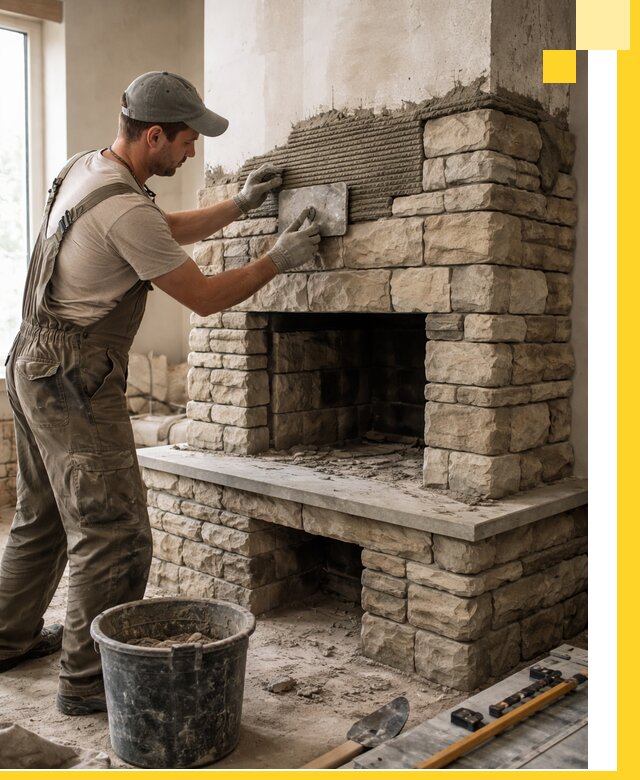 Строительство каминов под ключ в Конаково от проектирования до монтажа