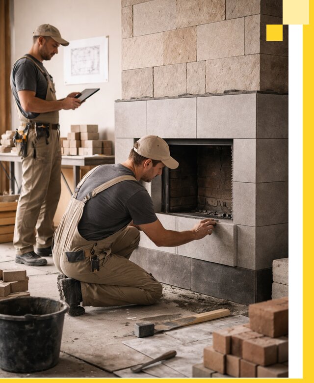 Индивидуальные проекты каминов и каминных систем в Конаково