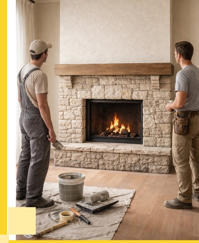 Отделка каминов в Конаково от 6589 р. под ключ | ЭриданКнк