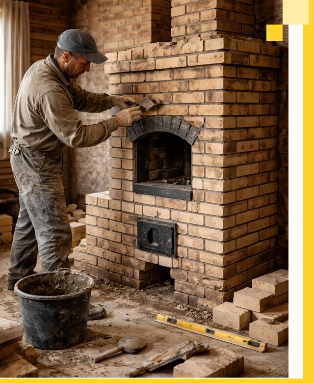 Кирпичные печи под ключ в Конаково: проектирование и кладка