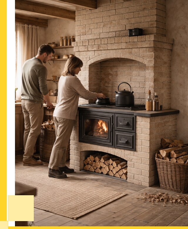 Печи с плитой в Конаково от 45617 р. | ЭриданКнк — кирпичная печь