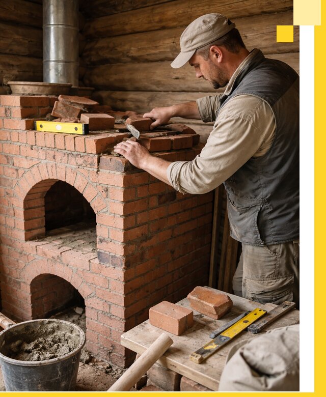 Изготовление и установка русских печей в Конаково под ключ