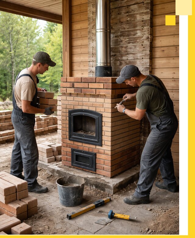 Производство и установка дачных печей под ключ в Конаково