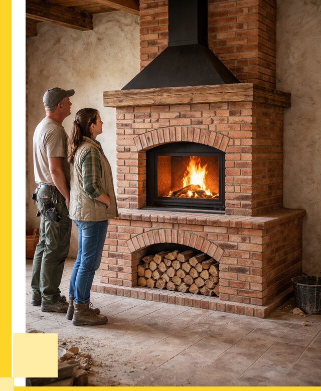 Печи камины из кирпича в Конаково от 121644 р. | ЭриданКнк