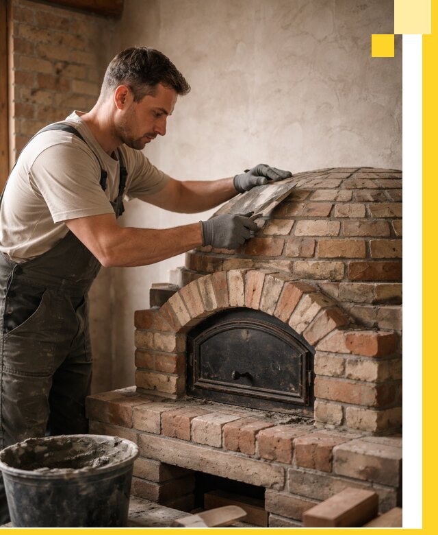 Изготовление и монтаж помпейских печей на заказ в Конаково