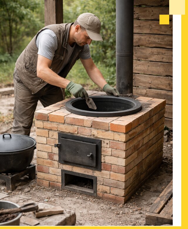 Изготовление и установка печей для казана в Конаково под ключ