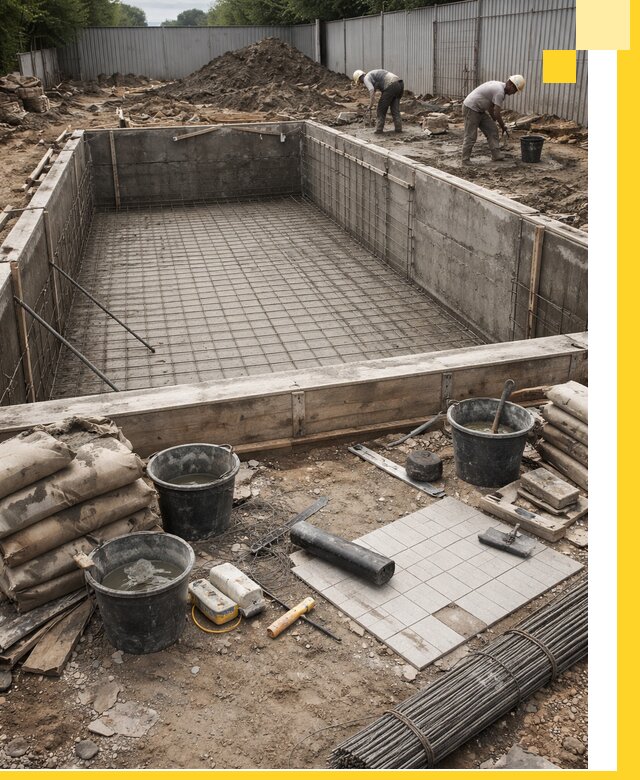 Строительство бассейнов под ключ в Конаково, дизайн и монтаж