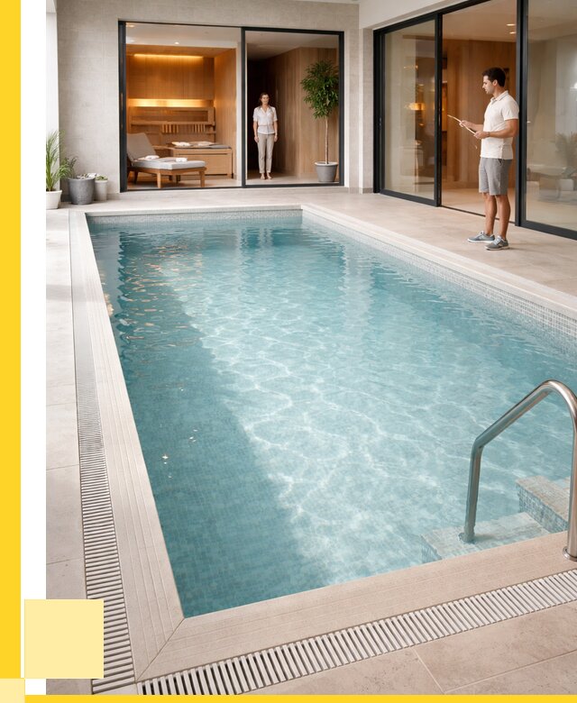 Отделка бассейна пленкой ПВХ в Конаково от 3548 р. - ЭриданКнк