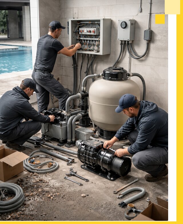 Профессиональный монтаж оборудования для бассейнов в Конаково