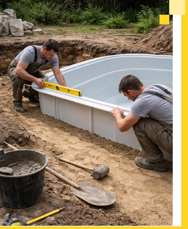 Производство и установка пластиковых бассейнов в Конаково под ключ