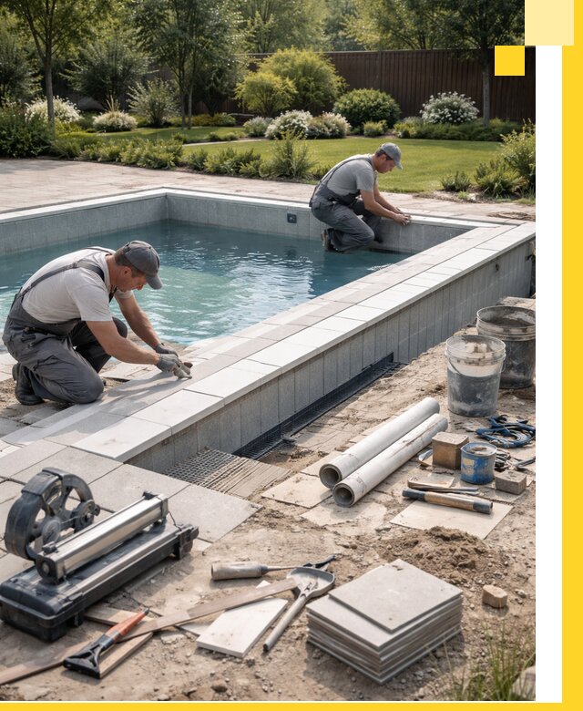 Строительство открытых бассейнов под ключ в Конаково профессионально