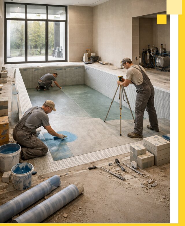 Проект и строительство закрытых бассейнов в Конаково под ключ