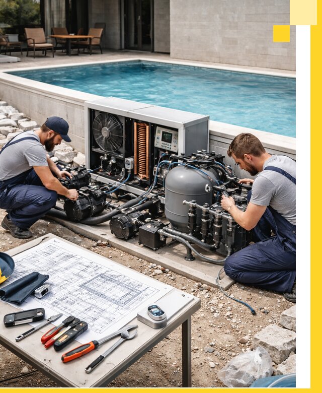 Проектирование и монтаж бассейнов с подогревом в Конаково