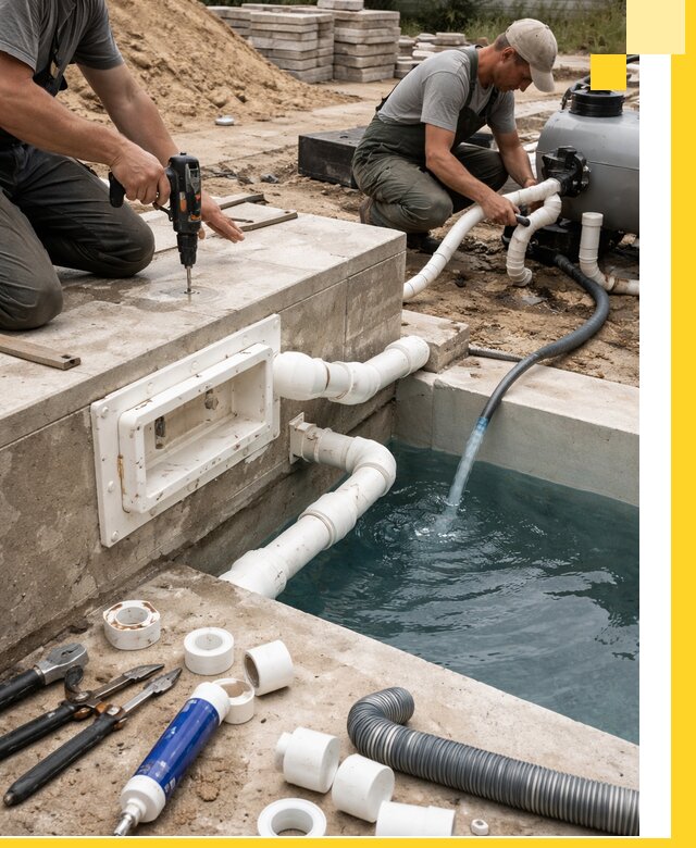 Строительство скиммерных бассейнов под ключ в Конаково