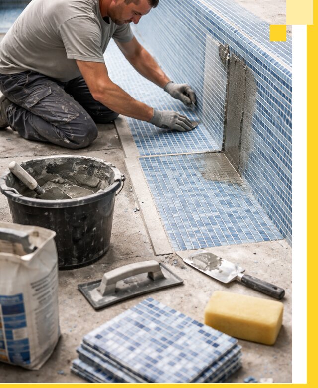 Укладка и ремонт мозаики для бассейнов под ключ в Конаково