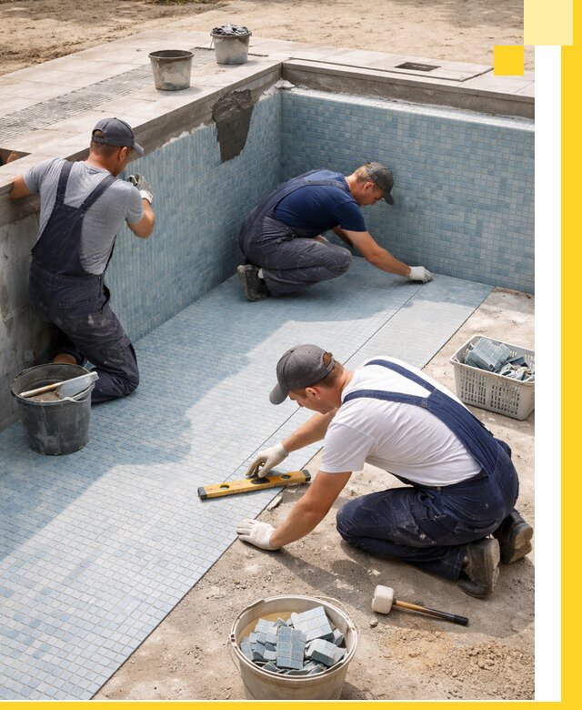 Укладка и установка плитки для бассейнов под ключ в Конаково