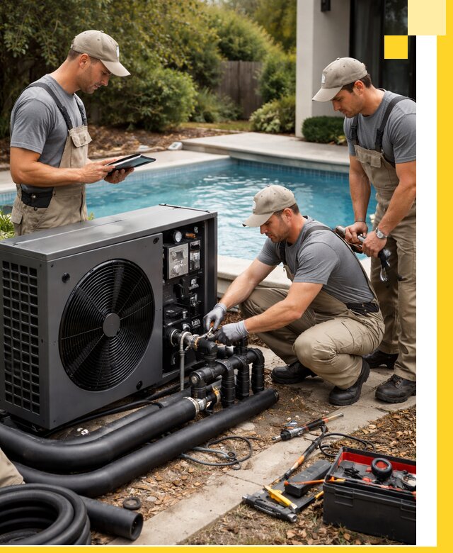 Проектирование и установка тепловых насосов для бассейнов в Конаково