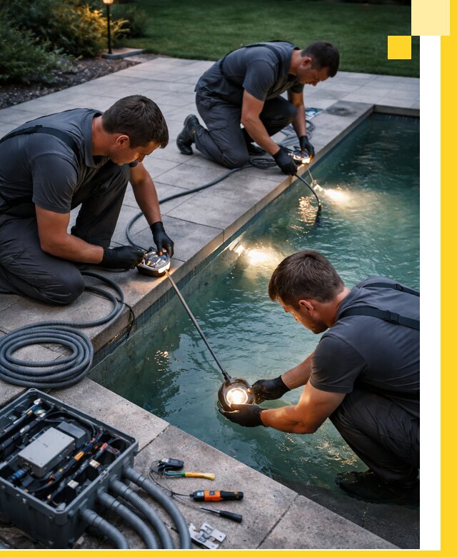 Профессиональное освещение бассейнов в Конаково: дизайн и монтаж