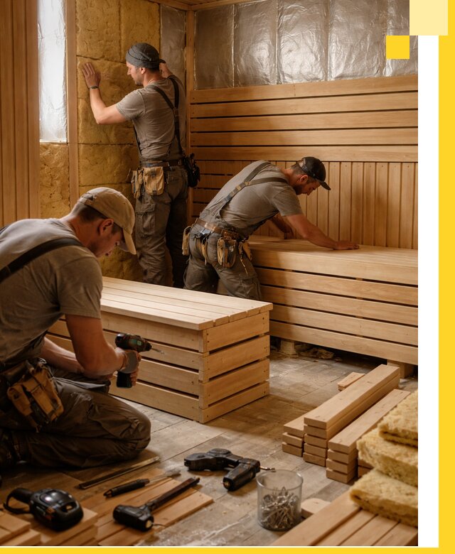 Профессиональное строительство саун под ключ в Конаково