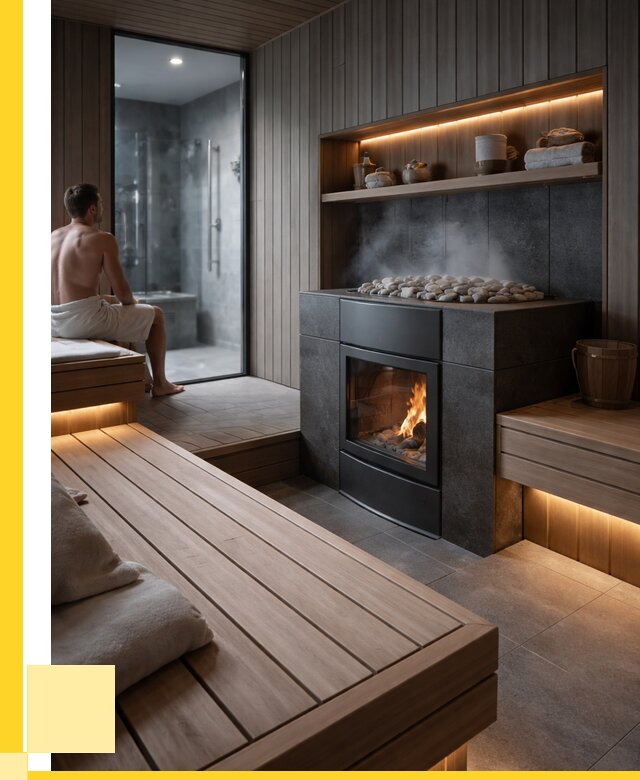 Проект сауны в частном доме в Конаково от 35480 р. | ЭриданКнк