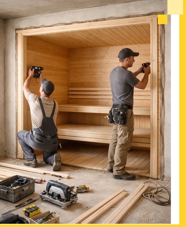 Монтаж саун под ключ в Конаково — проектирование и установка