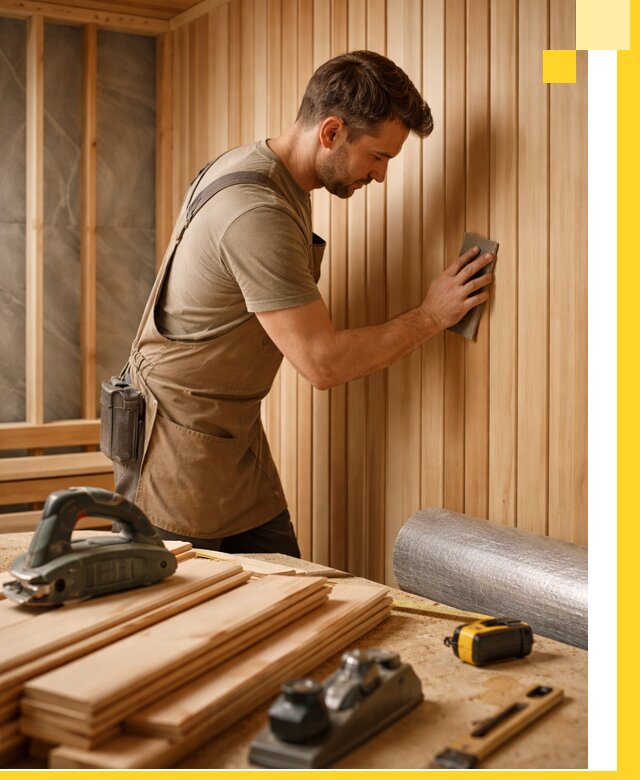 Профессиональная отделка саун и парных под ключ в Конаково