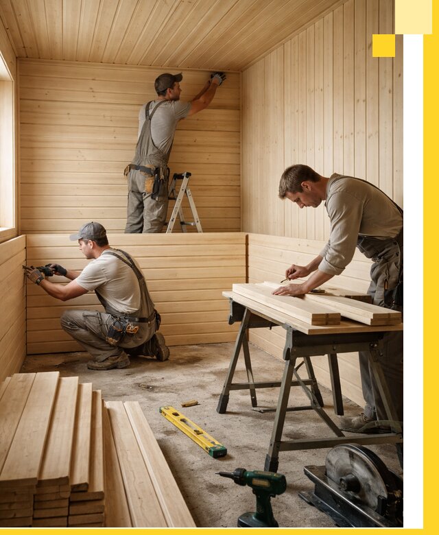 Обшивка саун в Конаково из натуральной древесины под ключ