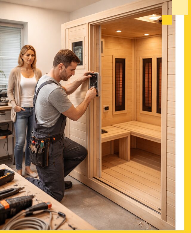 Инфракрасные сауны под ключ в Конаково продажа и установка