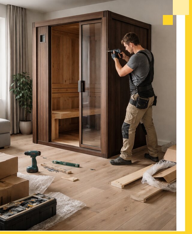 Установка и производство мини саун под ключ в Конаково