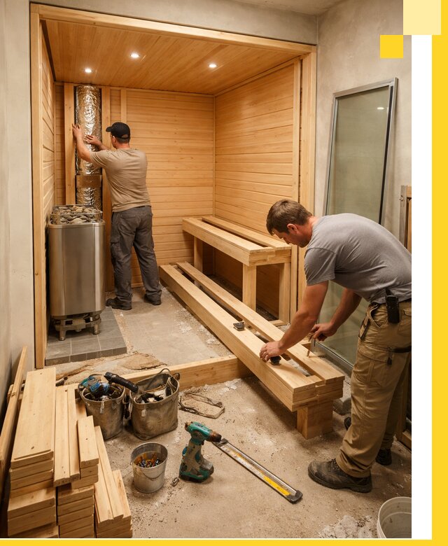 Проектирование и установка домашних саун под ключ в Конаково