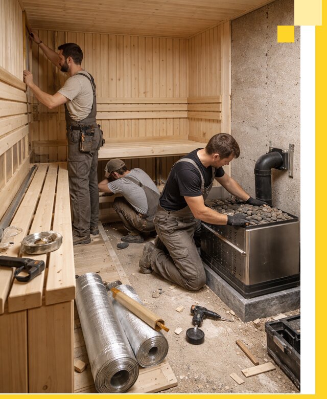 Индивидуальные сауны на заказ в Конаково под ключ, проект и монтаж