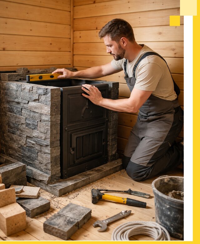 Производство и установка печей для саун под ключ в Конаково