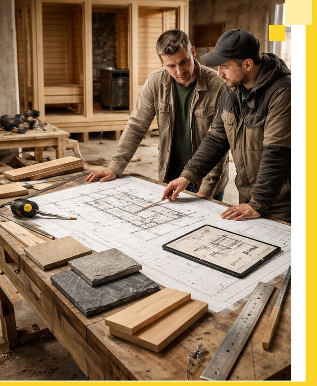 Проекты бань под ключ и планы строительства в Конаково