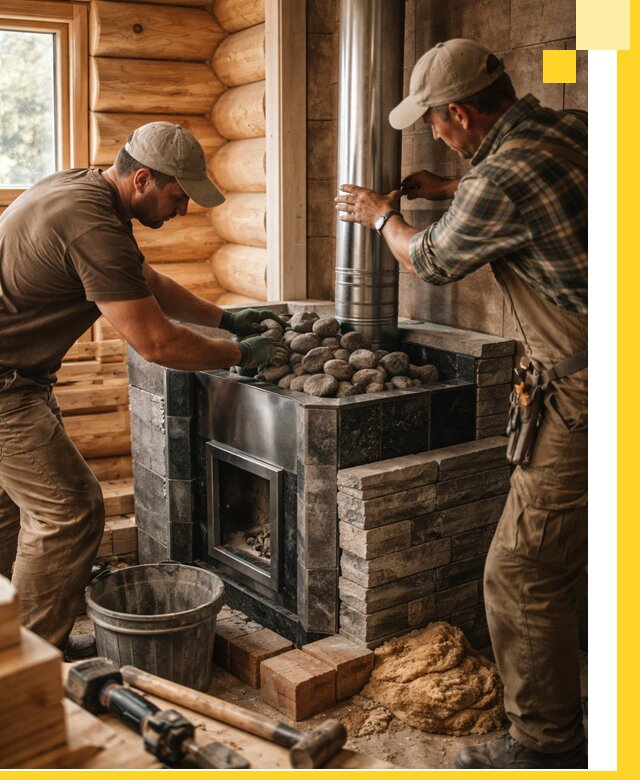 Строительство и отделка русских бань под ключ в Конаково