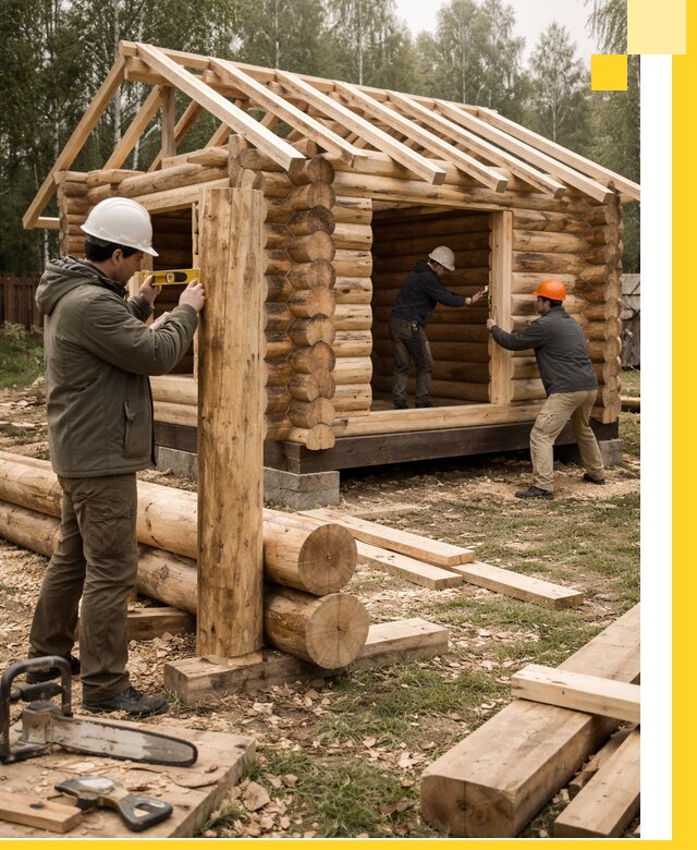 Строительство бань для дачи под ключ в Конаково с доставкой и монтажом