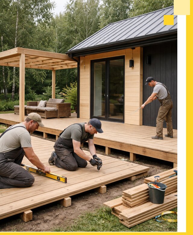 Строительство бань с террасой и бассейном под ключ в Конаково