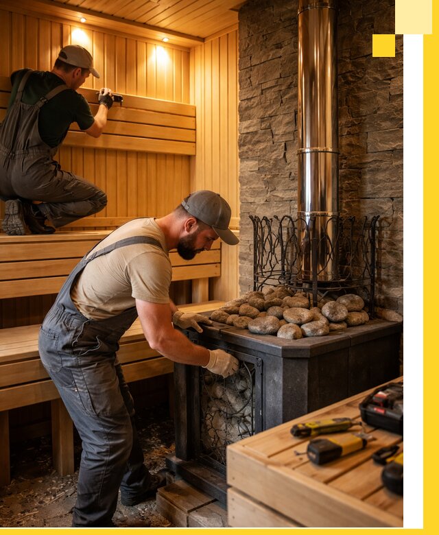 Комплексный дизайн бань, саун и зон отдыха в Конаково