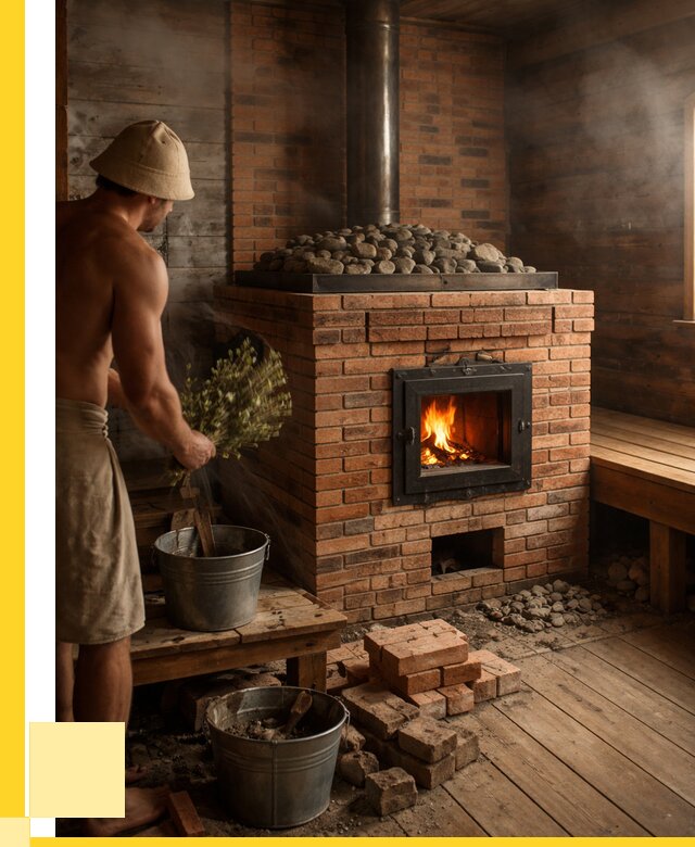 Кирпичные банные печи в Конаково от 91233 р. | ЭриданКнк