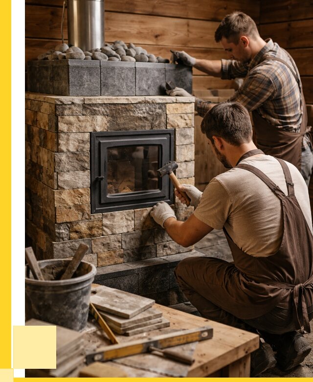 Облицовка банной печи в Конаково от 15206 р. | ЭриданКнк