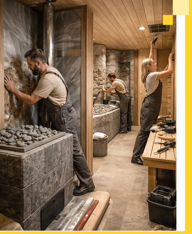 Строительство бань и SPA процедур в Конаково под ключ и отделкой