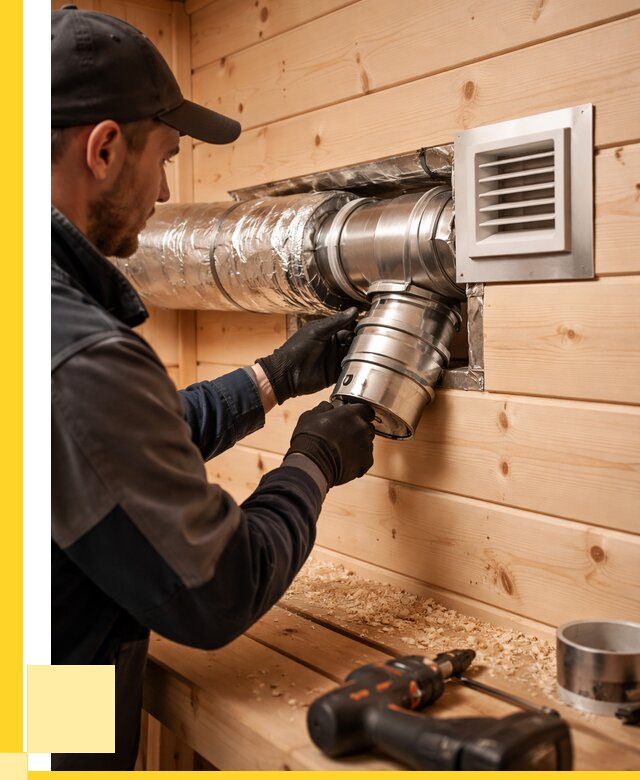 Монтаж вентиляции бани в Конаково от 12164 р. | ЭриданКнк