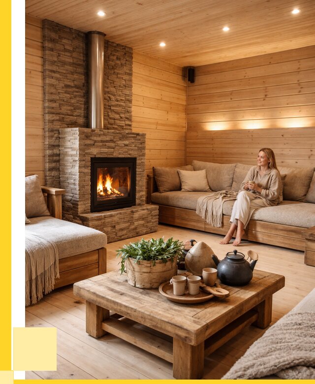 Проект бани с комнатой отдыха в Конаково от 35480 р. | ЭриданКнк