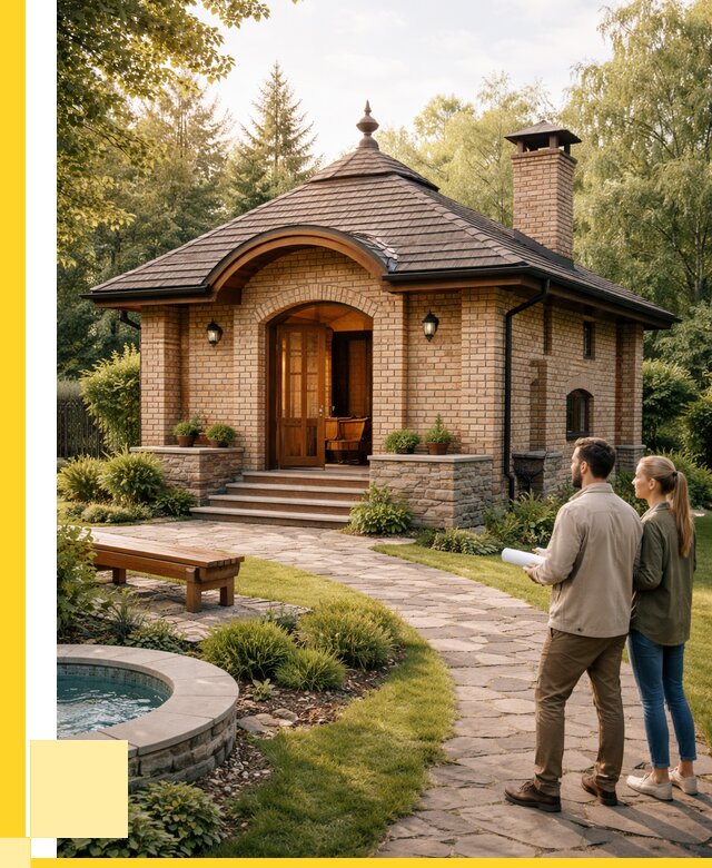 Проект кирпичной бани в Конаково от 30411 р. | ЭриданКнк