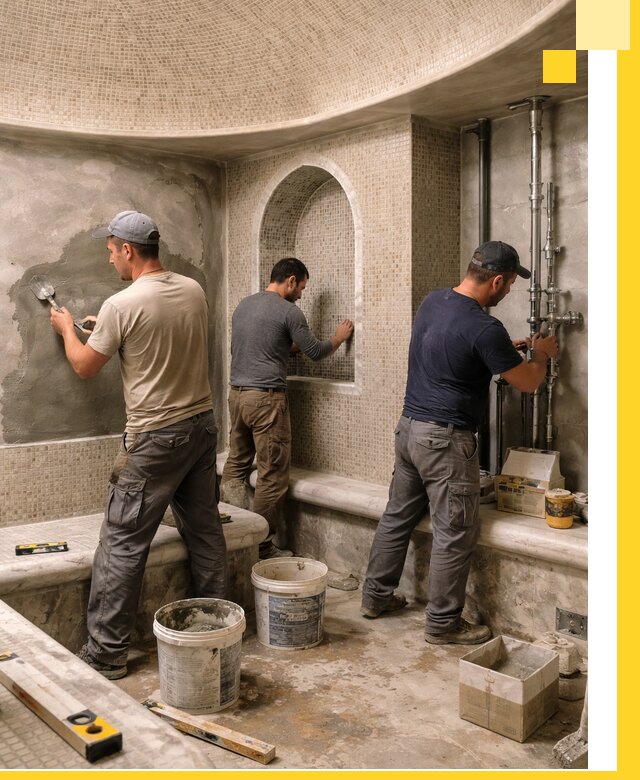 Профессиональный монтаж хамамов под ключ в Конаково с гарантией