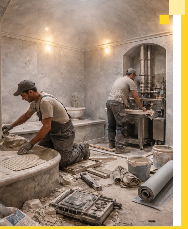 Строительство турецких бань хаммам под ключ в Конаково