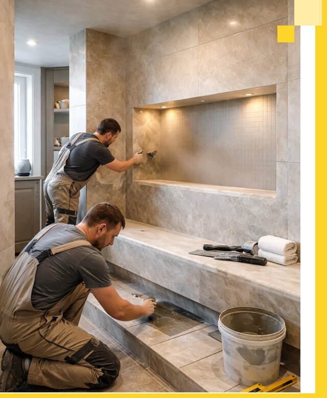 Профессиональное строительство хамама в квартире в Конаково